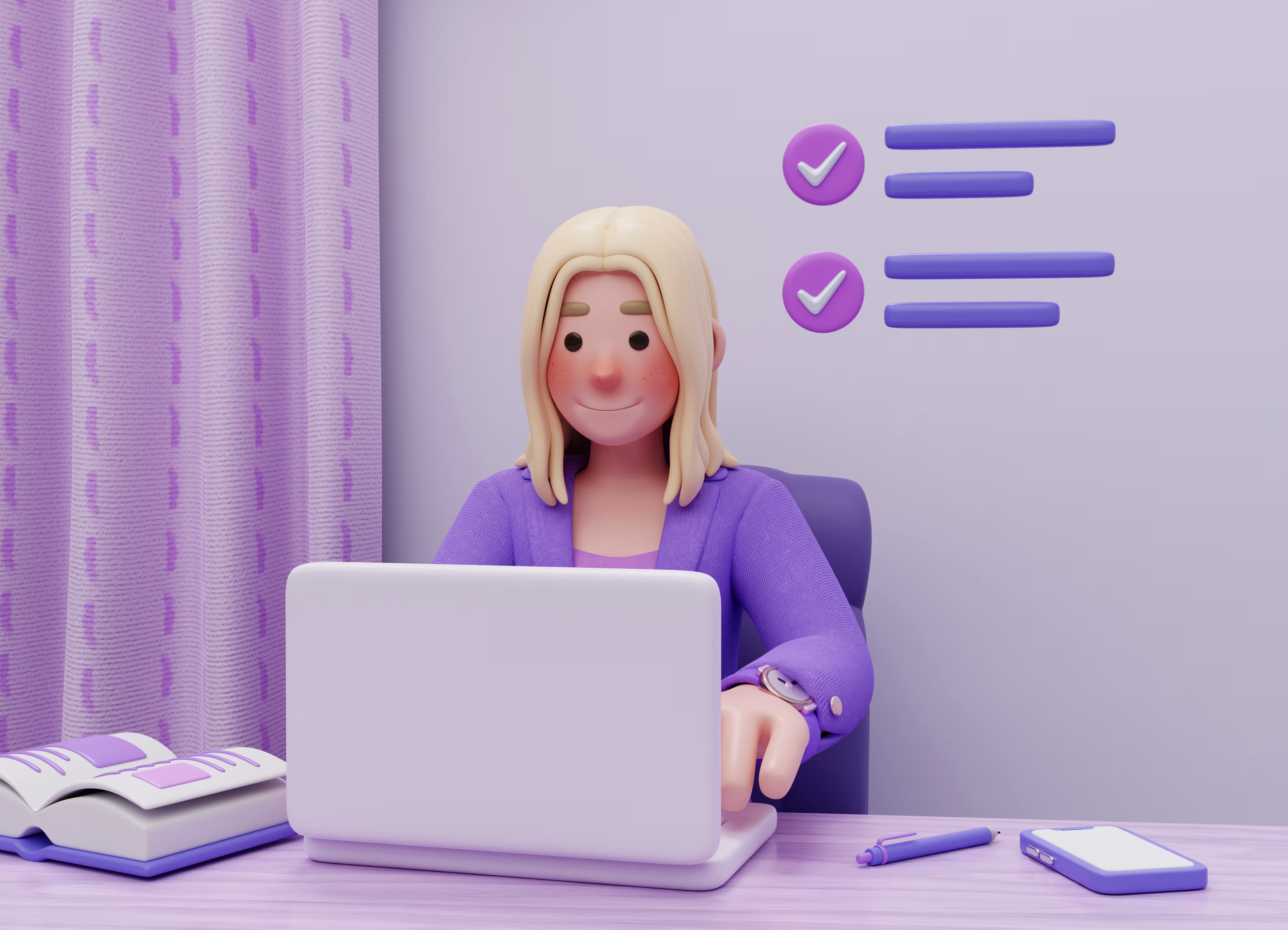 Professional working on AI project with tablet